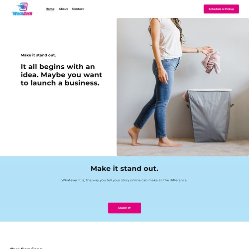 WashDash New Template Design