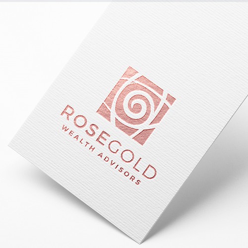 RoseGold Wealth Advisors - Logo design