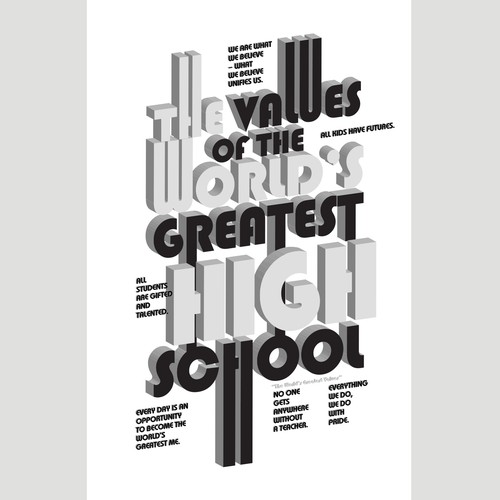 Concept for High School poster