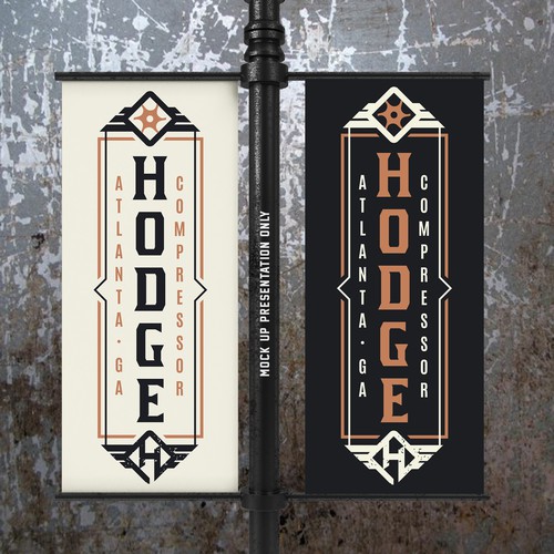 Hodge Compressor - VINTAGE INDUSTRIAL BRAND LOGO