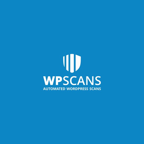 Simple but meaningful logo for WordPress security scanner: WPScans