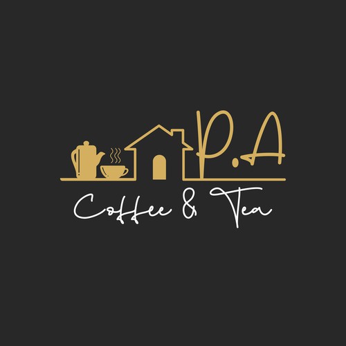 P.A Cofee & Tea Logo