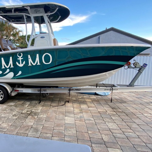 Boat wrap design