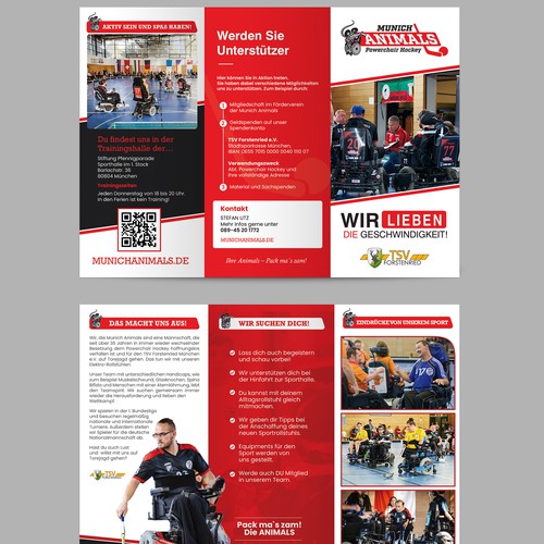 TRIFOLD brochure for Hockey team