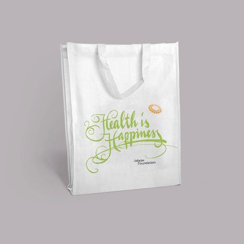 A bag that helps to convince that a healthy life is a happy life