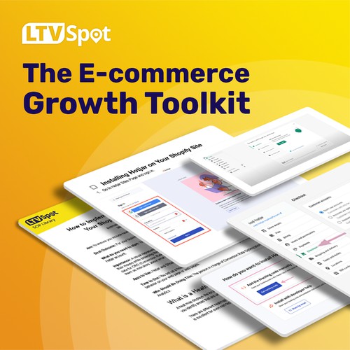 Banner With a Mockup of our E-Commerce Growth Toolkit