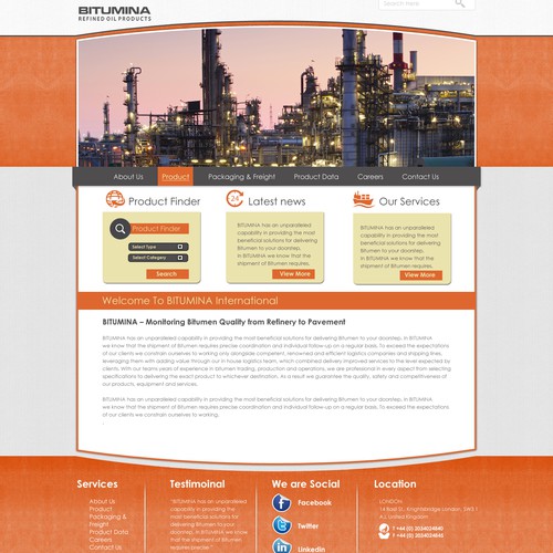 WEBSITE DESIGN FOR BITUMINA