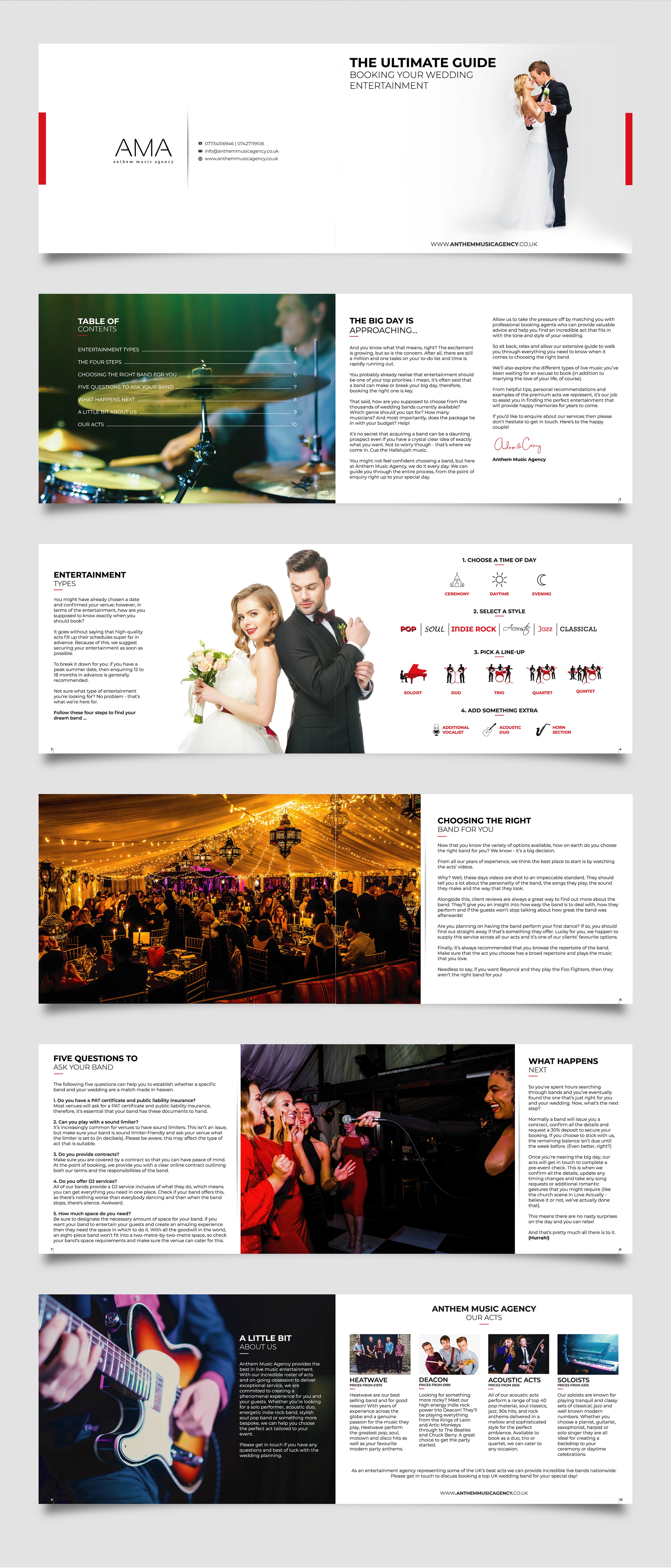Music Agency Needs Brochure Designed