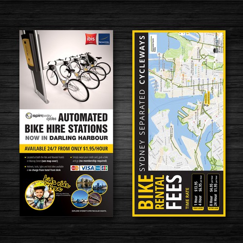 Flyer for a Bike Hiring Station