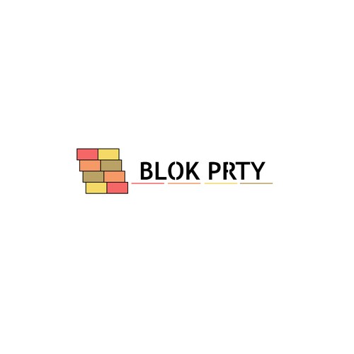 Logo concept for blok prty