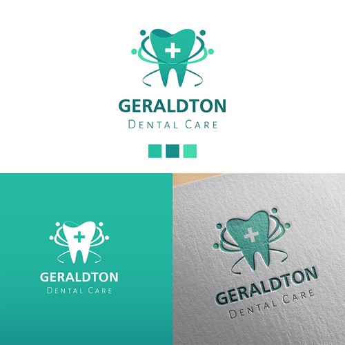 Flat Design Logo for Geraldton Dental Care 