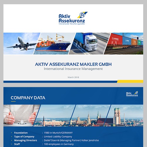 Powerpoint redesign for AKTIV insurance brokers
