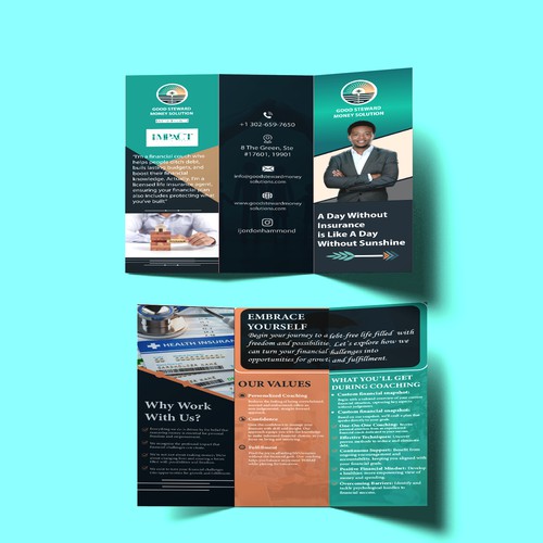 Insurance and Financial Coaching Trifold