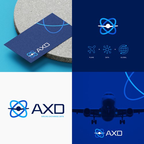 Modern logo concept for AXD