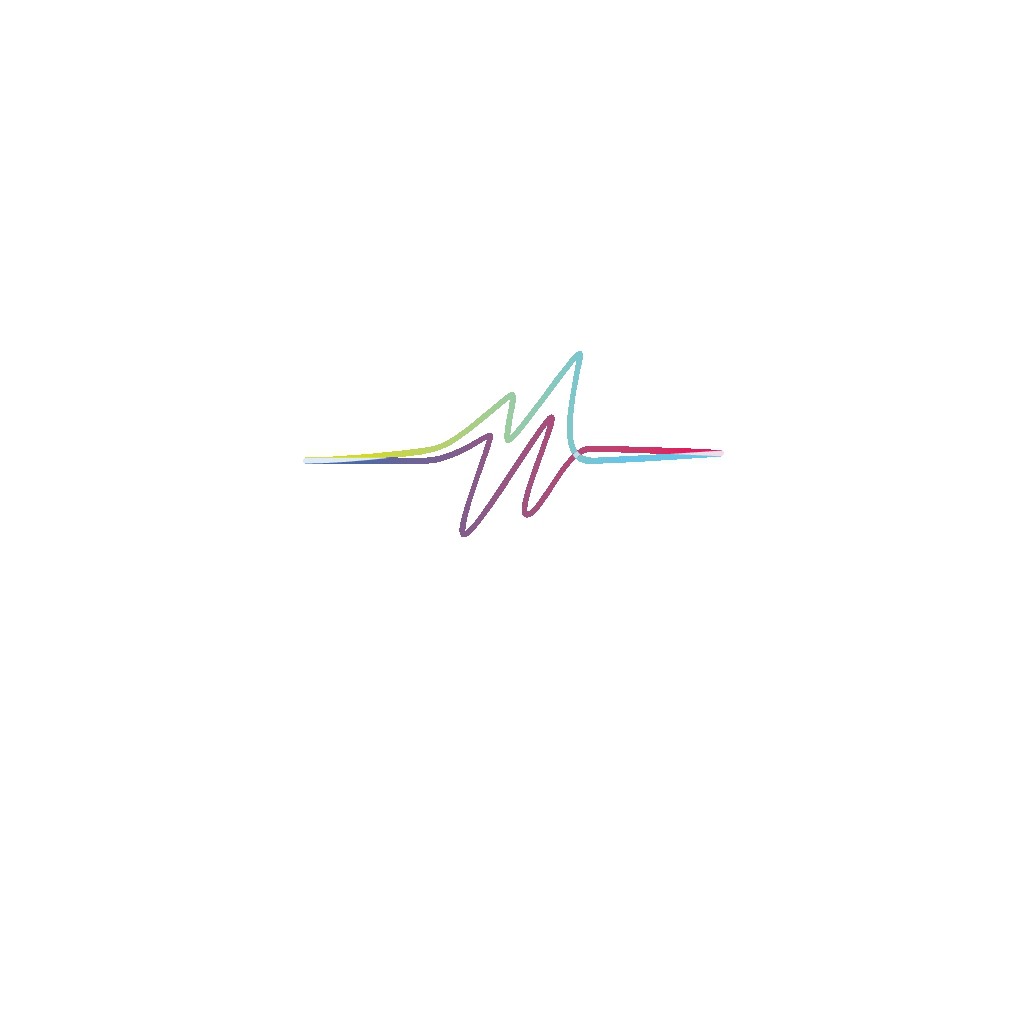 Design a minimaist colorful logo for a music video generating web app.