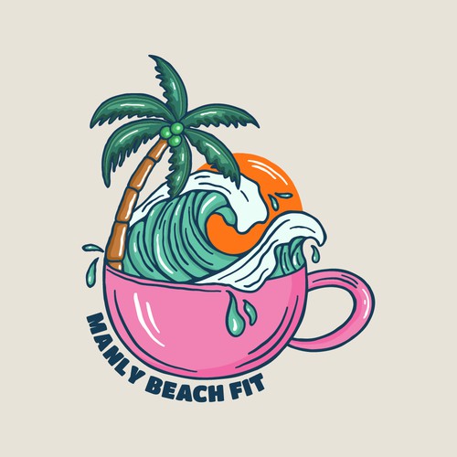 Beach fit logo.