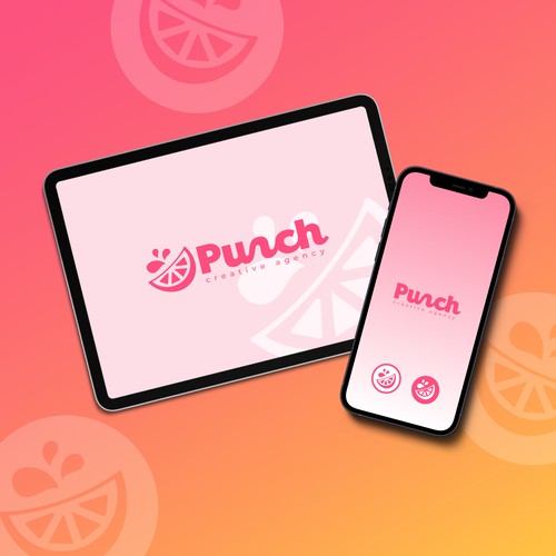 Punch Logo and Brand design Mock-ups