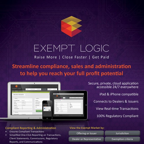 brochure design for Exempt Logic 