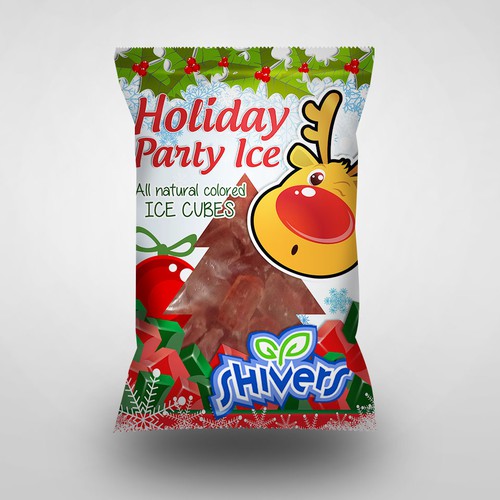 Create a eye capturing frozen food package for the holidays for Shivers Inc.