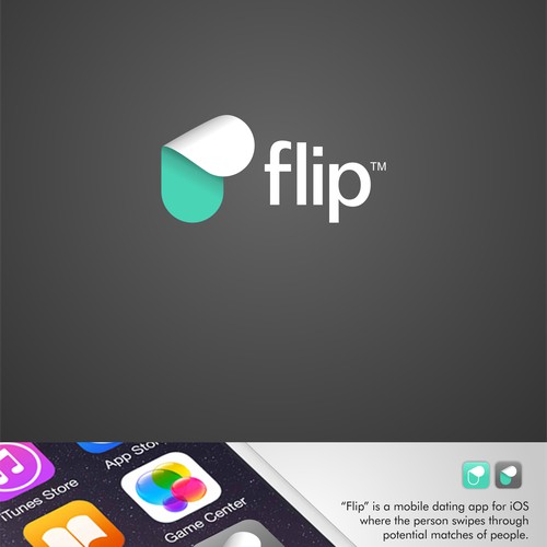 Cool Logo for Flip Dating App