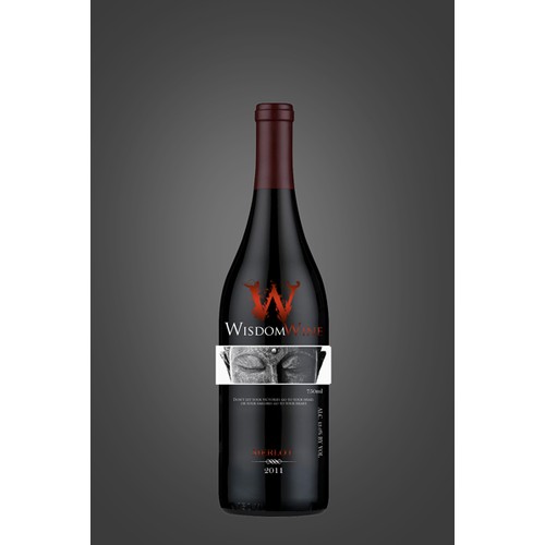 Wisdom Wine or Wise Wine Label Designs