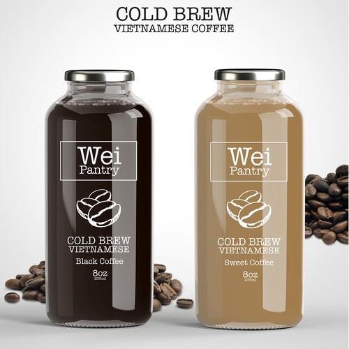Wei Pantry Coffee label design concept