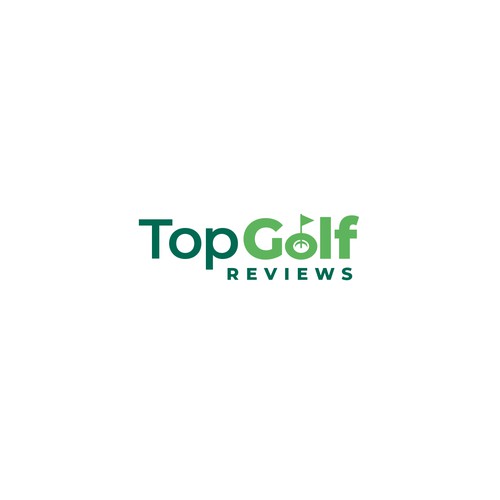 Design a contemporary logo for a golf products review site
