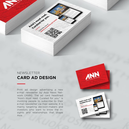Newsletter Card Ad Design
