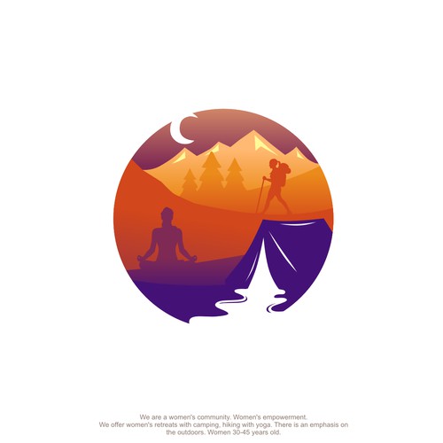 yoga and hiking logo