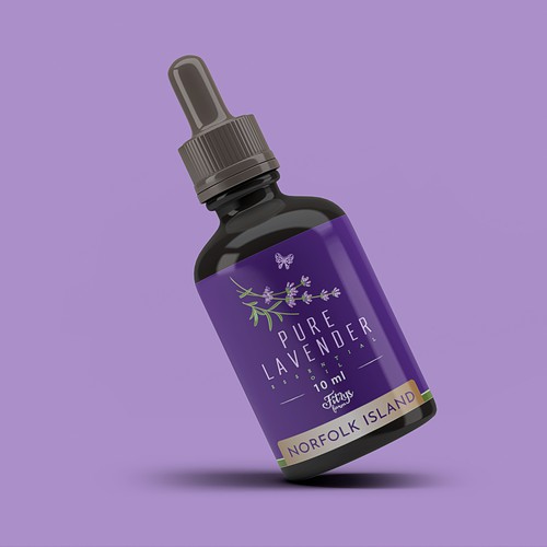 Lavender Essential Oil Label
