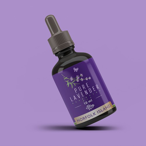 Lavender Essential Oil Label