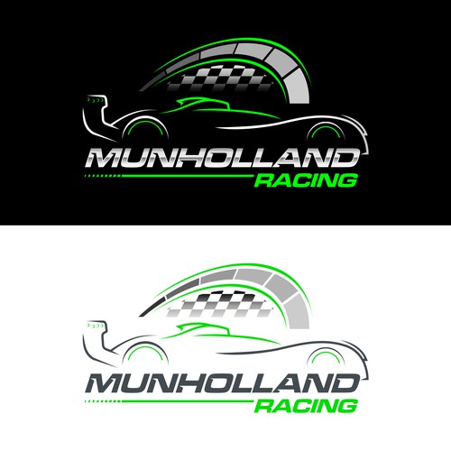 logo concept for munholland racing