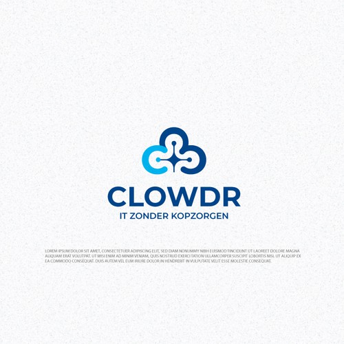 CLOWDR – Custom Cloud & Technology Logo Concept
