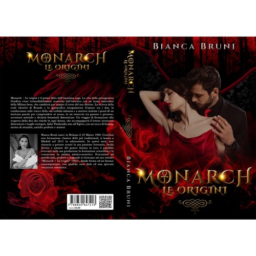 Fantasy dark romance book cover