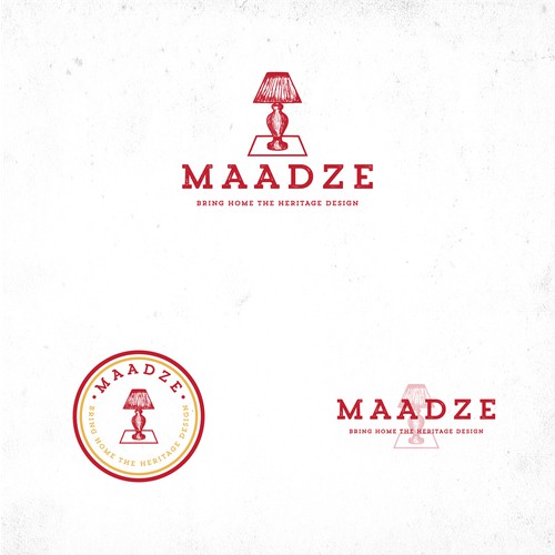 Vintage logo for Maadze - online retailer who selling handmade reclaimed, vintage and rustic furniture and home Decor Items.