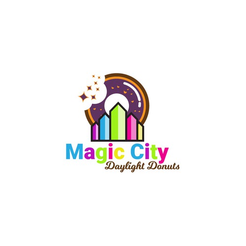 fun logo for magic city donuts