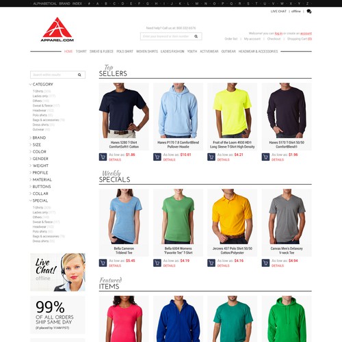 Create an Apparel eCommerce Website Design