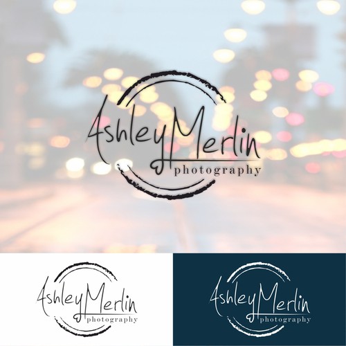 Handwriting logo for photographer