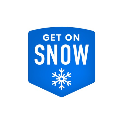 Logo concept for podcast about snowy activities