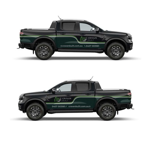 Modern & Professional Vehicle Wrap Design for Craven Built