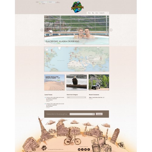 Web Design - World Travel Blog