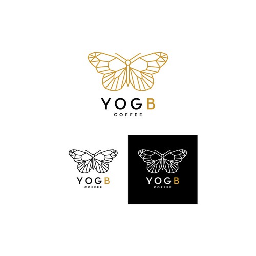 Luxury logo concept for upscale coffee shop
