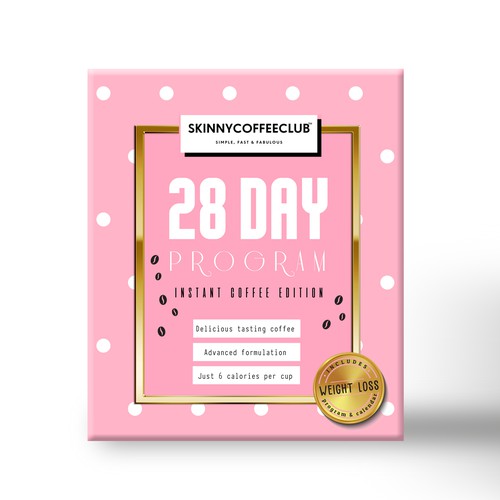 Box design for 28 day detox program