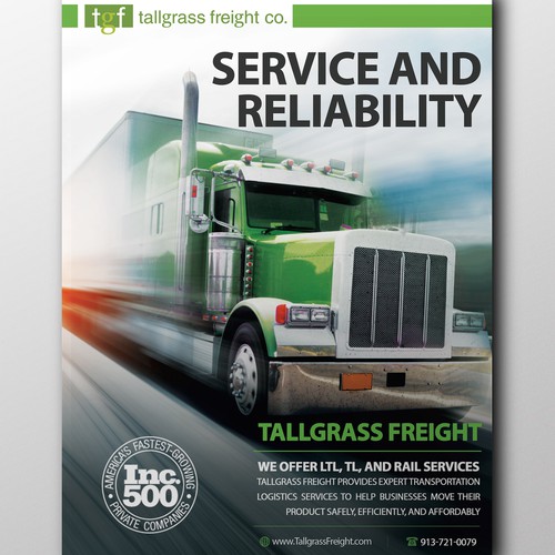 Transportation company poster