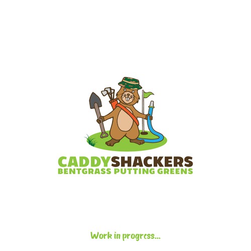A Gopher character for 'Caddy Shackers'