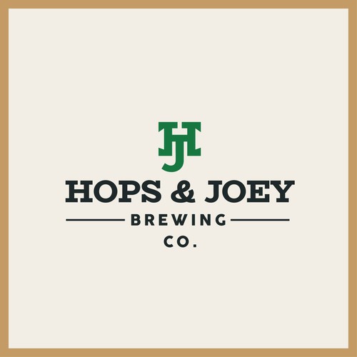Bold logo concept for Hops & Joey