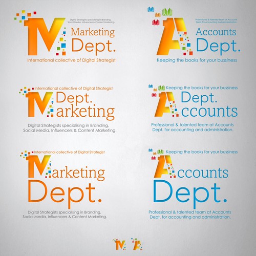 Logo for Marketing Dept Company.