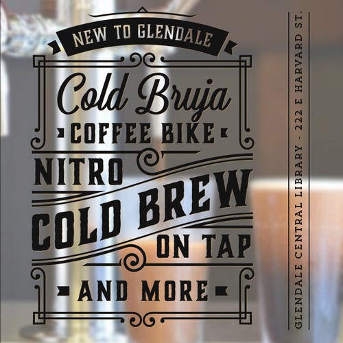 Post Card Design for Cold Bruja Coffee Company