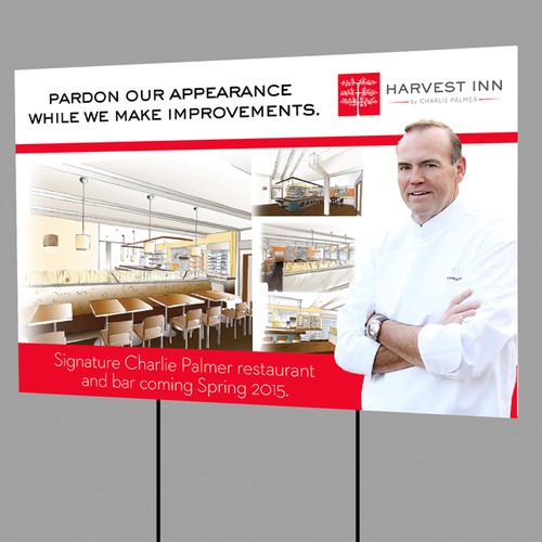 Harvest Inn Renovation Signage