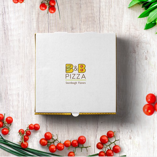 Playful logo for a pizzeria